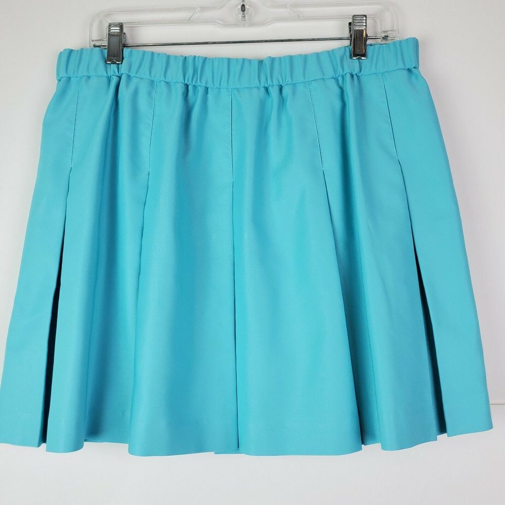 Marcia Womens Blue Pleated Tennis Skirt Athletic Golf Sporty Size XL‎